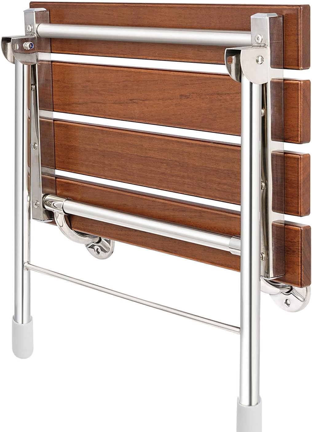 Teak Wall‑Mounted Folding Shower Bench